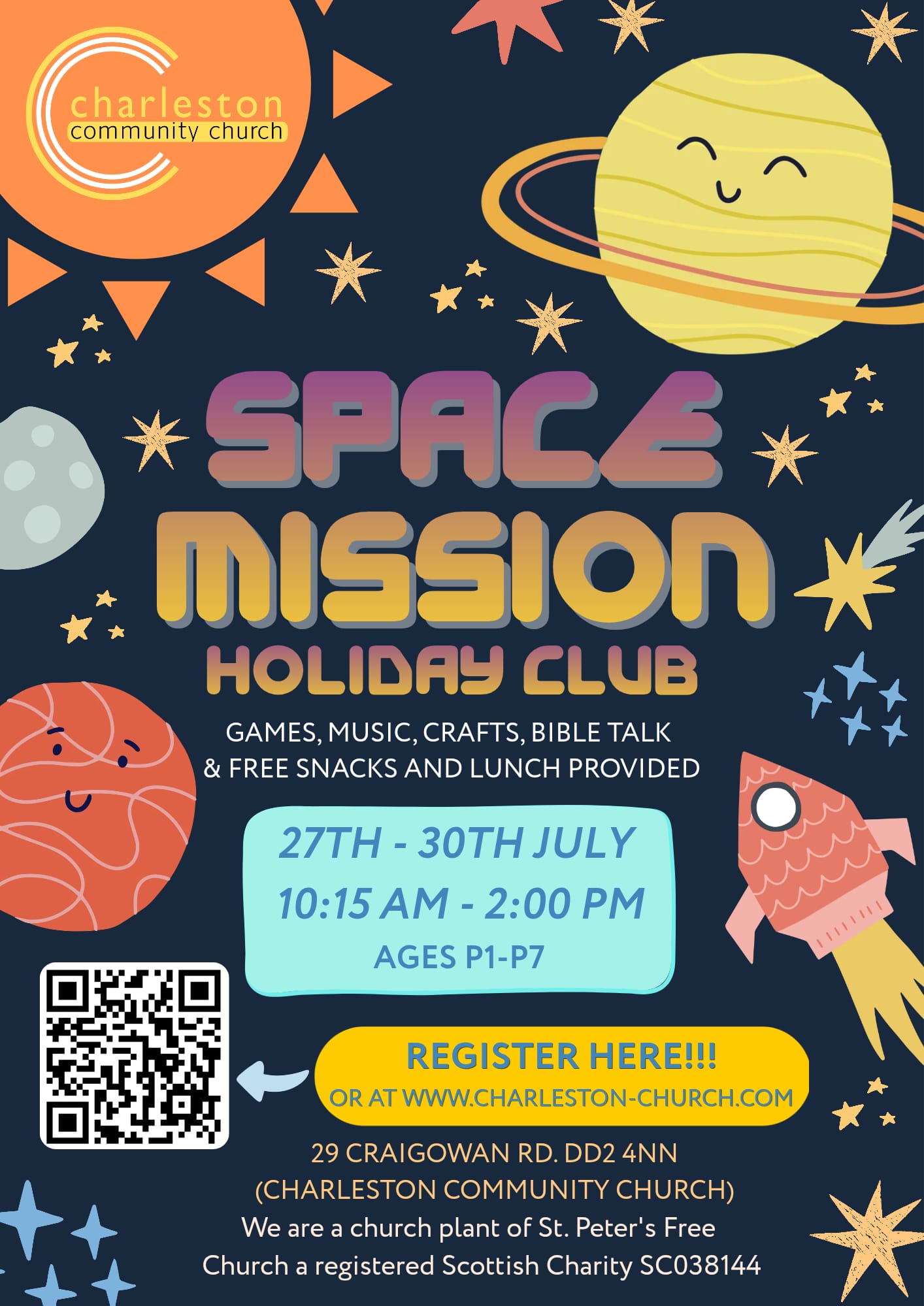 Space Mission Holiday Club Poster